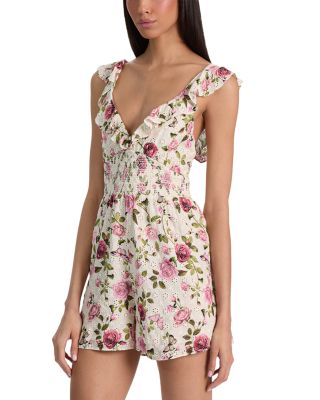 Gemma Embroidered Eyelet Romper