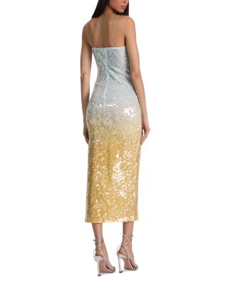 Fifi Sequin Fitted Midi Dress