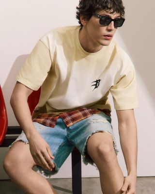 Flannel Hem Logo T-Shirt