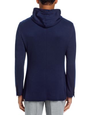 Wool Jersey Jacket & Removable Hoodie