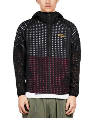 System Hooded Basketweave Jacket
