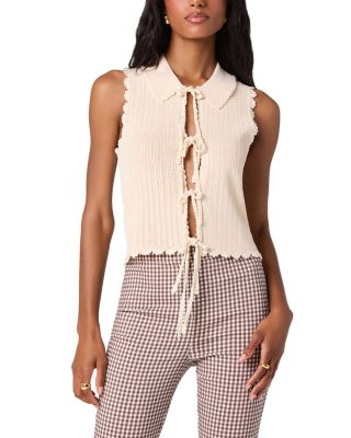 Blair Tie Front Sweater Top
