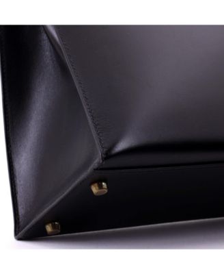 Kelly 32 Handbag Black Box Calf with Gold Hardware