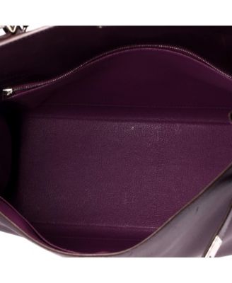 Kelly 32 Handbag Bicolor Epsom with Palladium Hardware