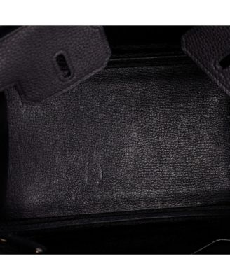 Birkin 25 Handbag Black Togo with Rose Gold Hardware