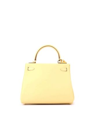 Kelly 25 Handbag Yellow Swift with Gold Hardware