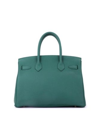 Birkin 30 Handbag Green Togo with Gold Hardware