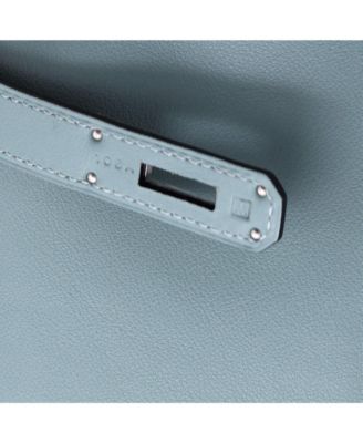 Birkin 30 Handbag Blue Swift with Palladium Hardware