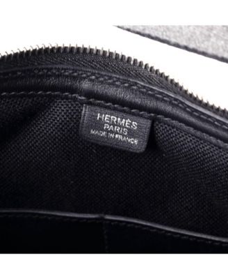 Horseback Shoulder Bag Woolycot Canvas and Leather