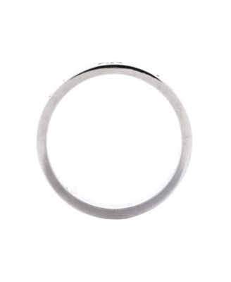  Love Wedding Band 1 Diamond Ring 18K White Gold with Diamond