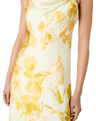 Oona Satin Sophi Cowl Neck Dress