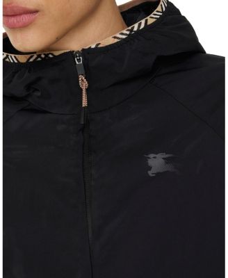 Stretch Nylon Hooded Jacket