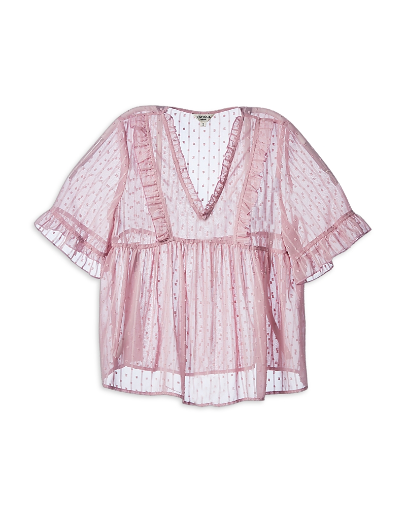 Jovonna London Lace Short Sleeve Blouse - Exclusive