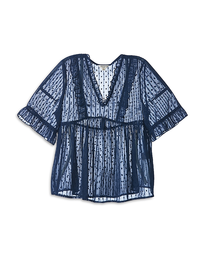 Jovonna London Lace Short Sleeve Blouse - Exclusive