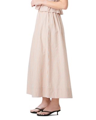 Rhodes Ruched Waist Midi Skirt