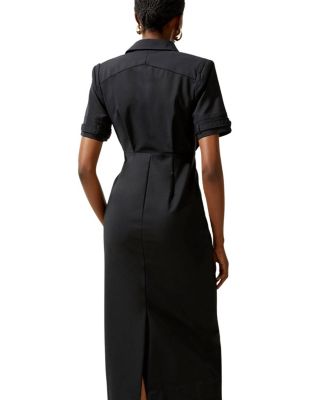  Techno Shirt Dress with Gold Hardware