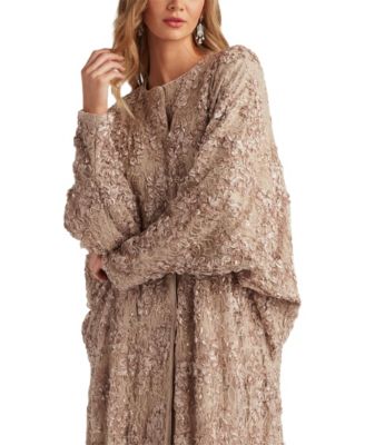  Hannes Sequin Embroidered Caftan Gown