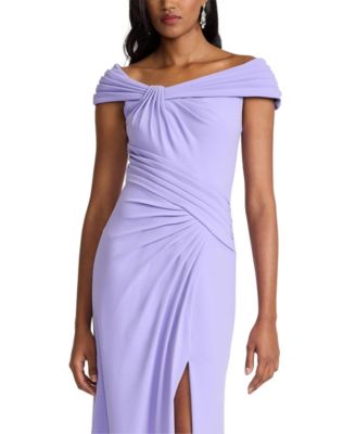 Bruner Draped Crepe Gown