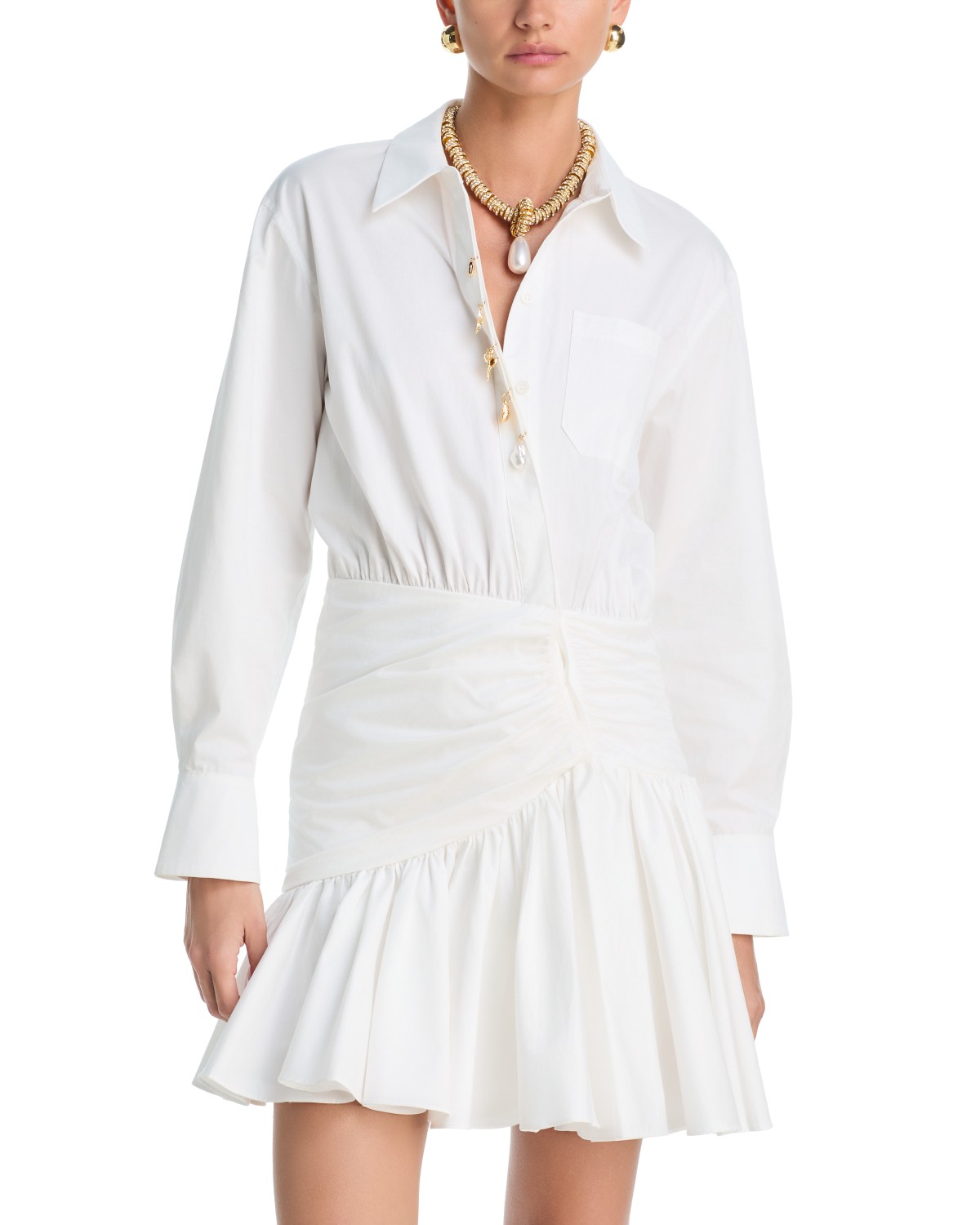 Gathered Mini Dress