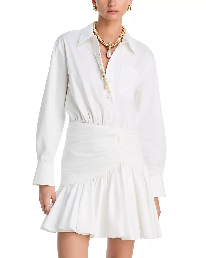 Self-Portrait Gathered Mini Dress