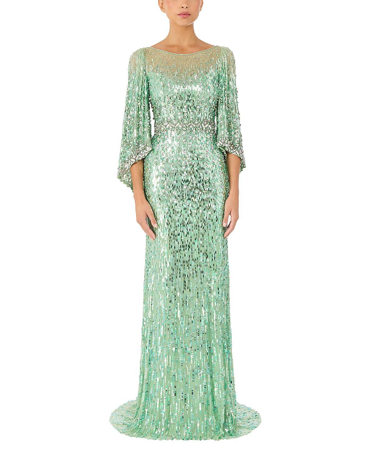 Jenny Packham Ines Sequin-Embellished Dress
