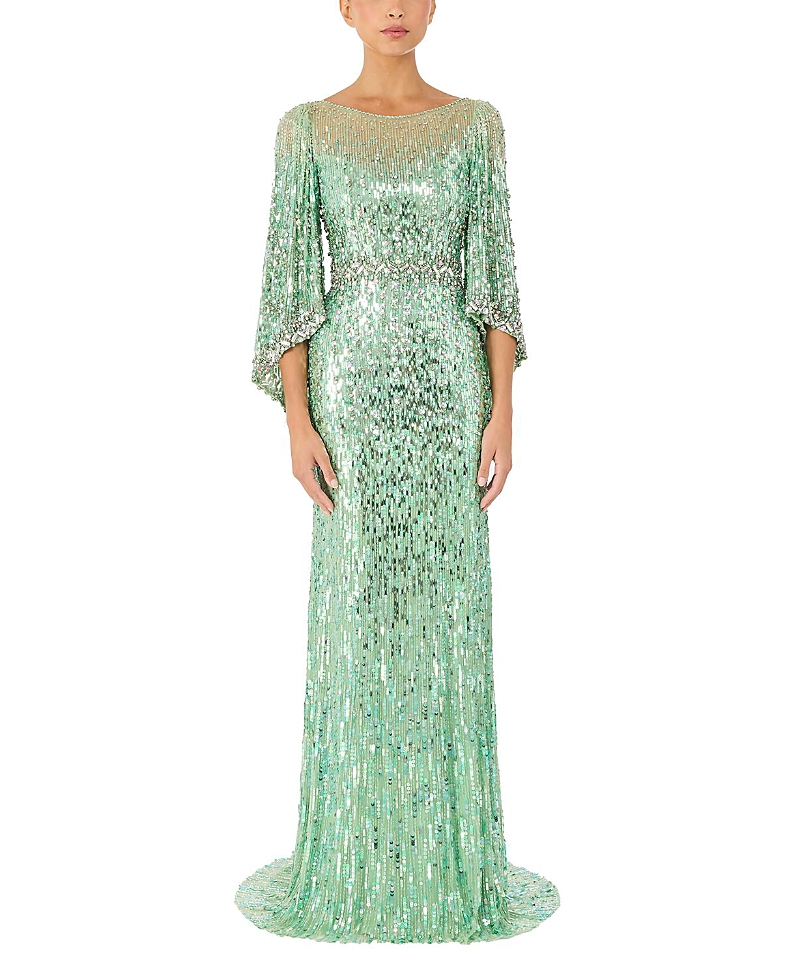 Jenny Packham Ines Sequin-Embellished Dress