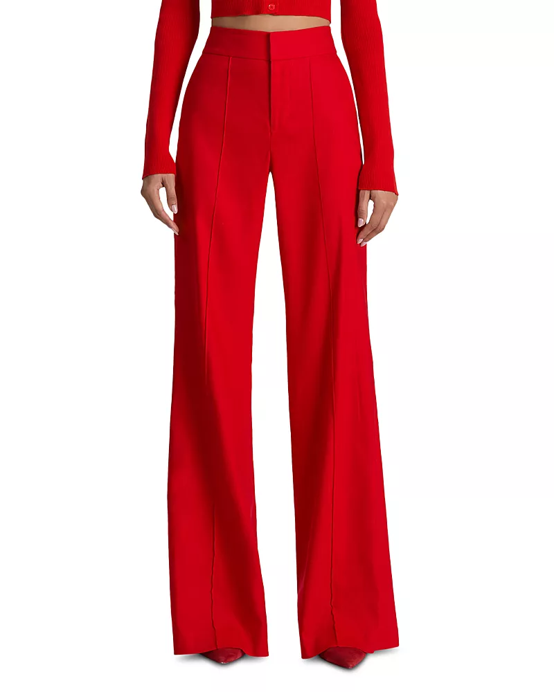 Alice and Olivia Dylan High Waisted Wide Leg Pants