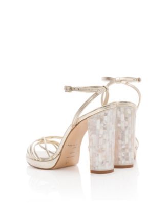  Women's Bianca Strappy Gold Sandal