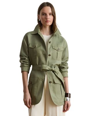 Linen Blend Twill Field Jacket