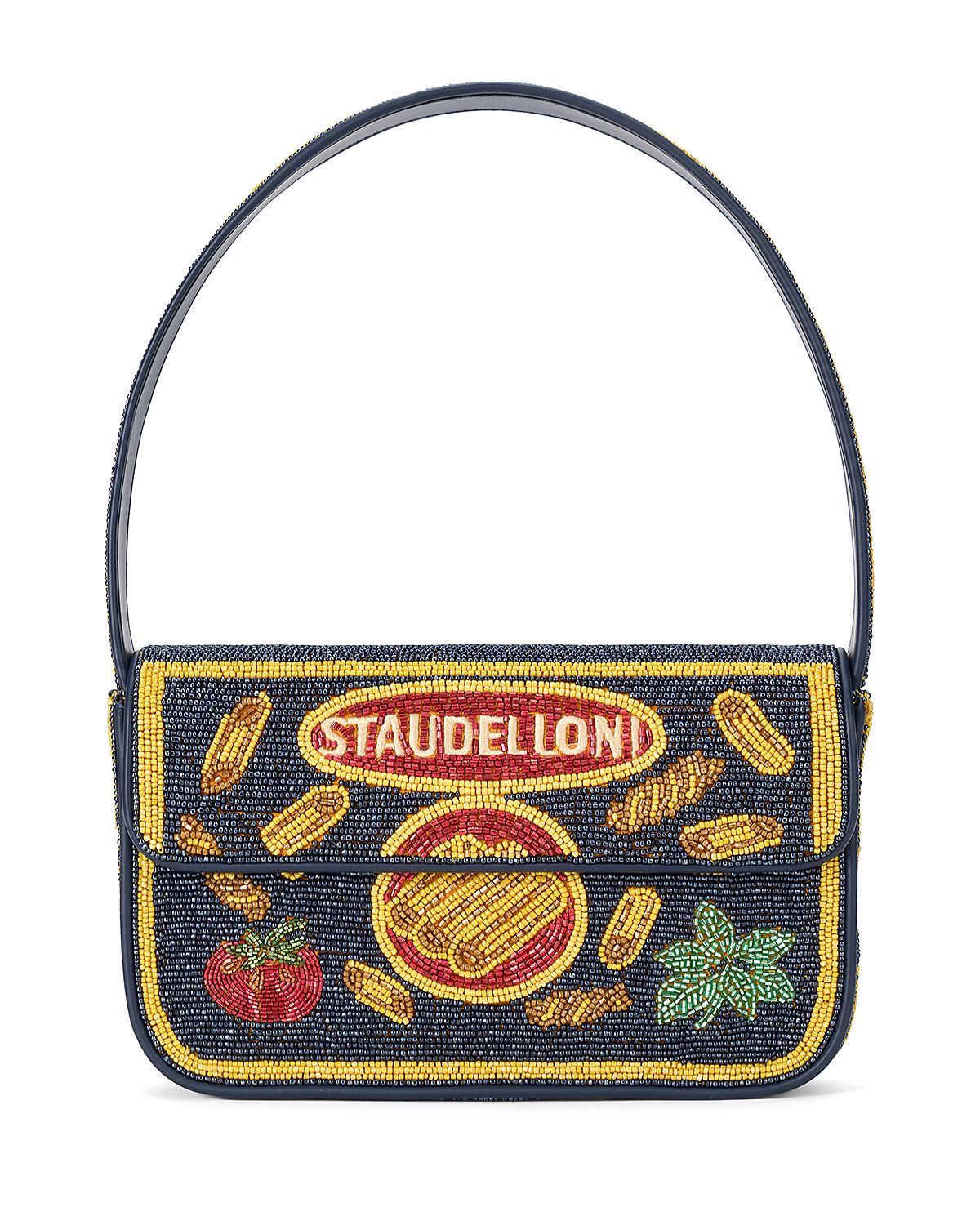 Staud Tommy Beaded Shoulder Bag