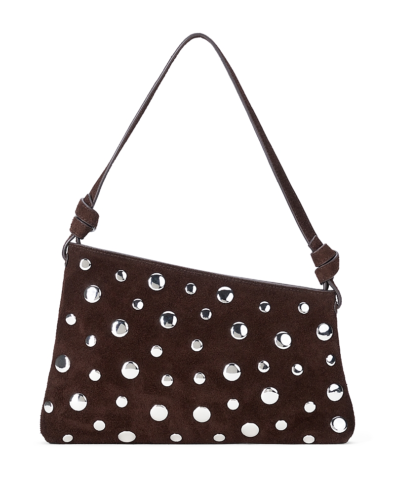 Staud Dani Mini Studded Suede Shoulder Bag
