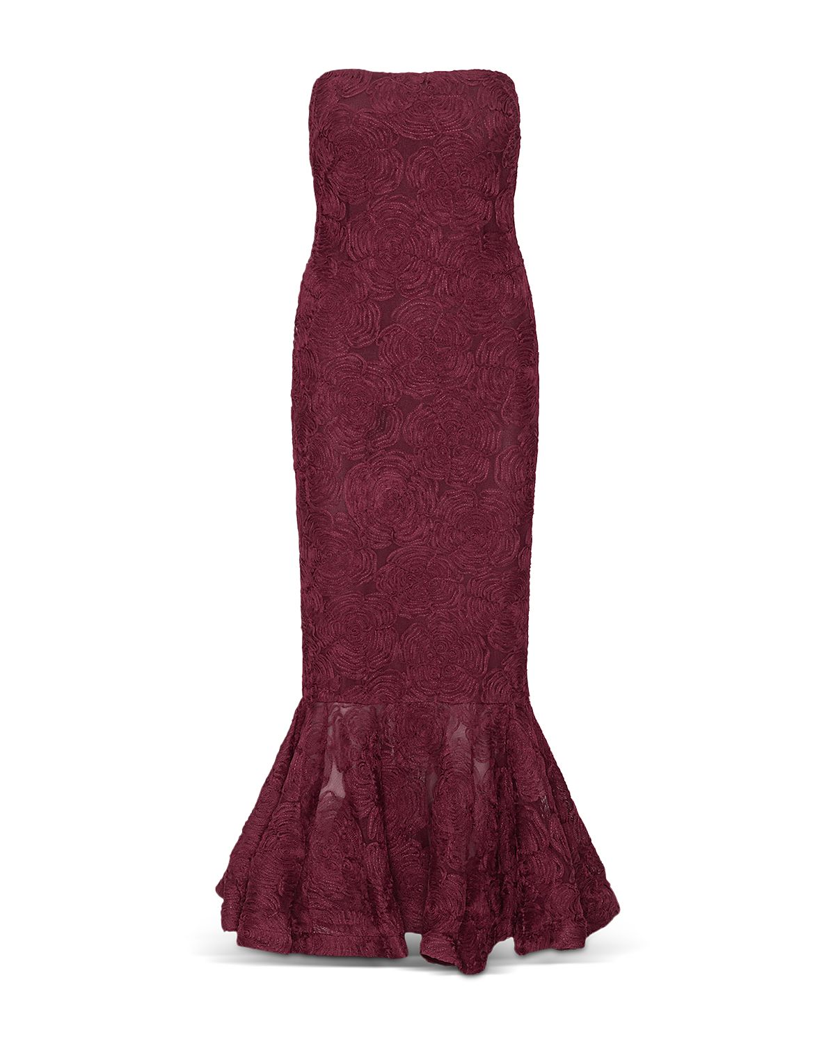 Rotate Flower Mesh Flounce Dress