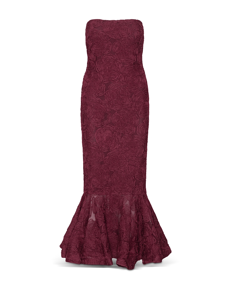 Rotate Flower Mesh Flounce Dress