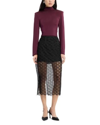 Sequin Midi Pencil Skirt