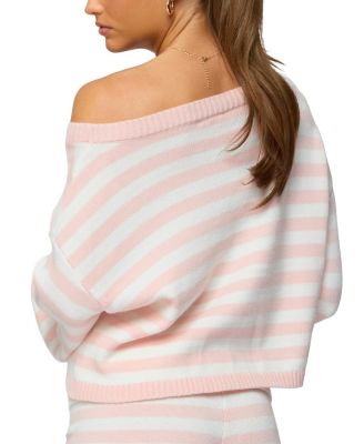 Saphi Striped Oversized Knit Sweater