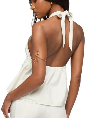  Safia Denim Halter Top