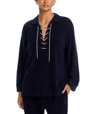 The Micro Terry Lace Up Tunic