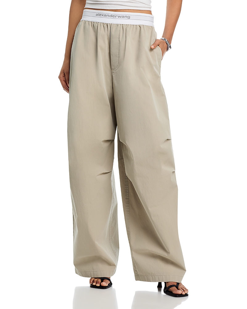 alexanderwang Mid Rise Logo Waistband Pants