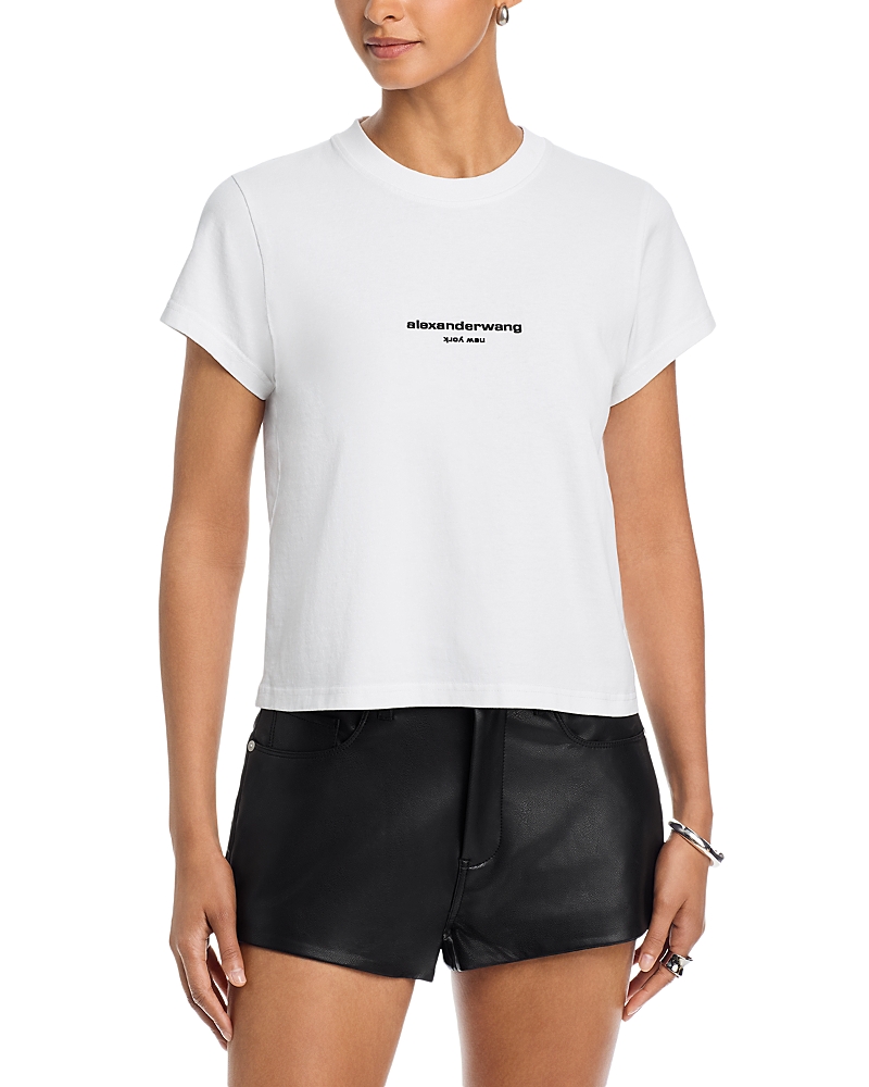 Alexanderwang Shrunken Short Sleeve Tee