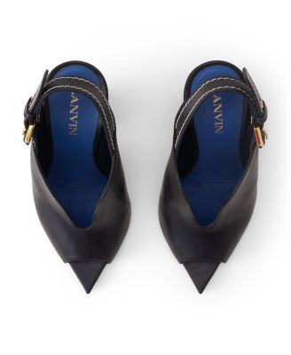  Women's 100mm Leather Sandals with Buckle