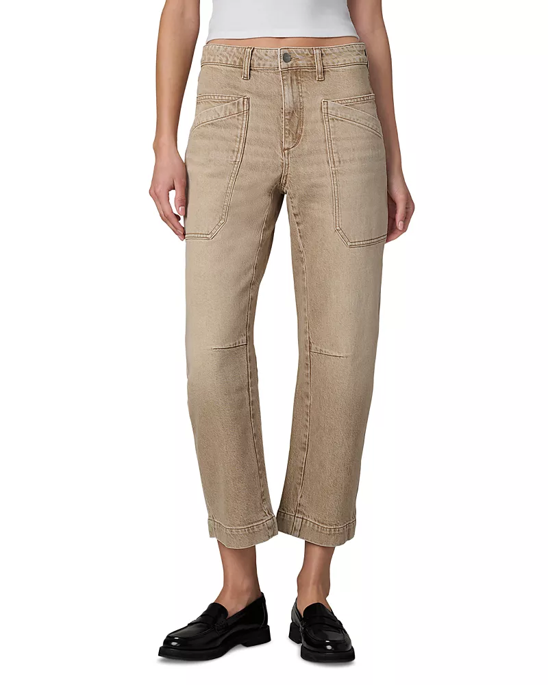 Joe's Jeans The Double Pocket Barrel Jeans in Washed Tan