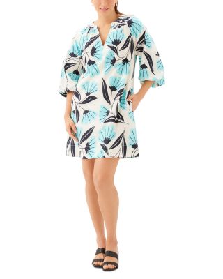 Puff Sleeve Peasant Dress