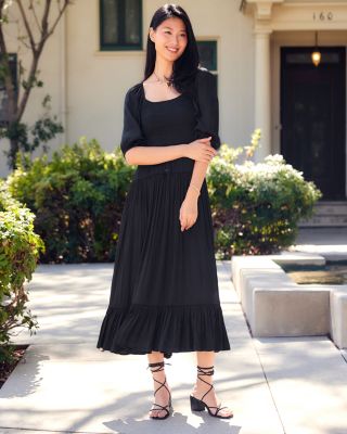 formal off the shoulder midi dress White 100% Cotton Midi Off-Shoulder Dress 48
