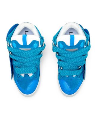  Unisex Curb Patch Sneakers In Leather