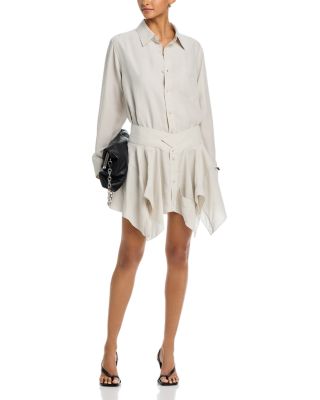 Cut off Double Shirt Dress