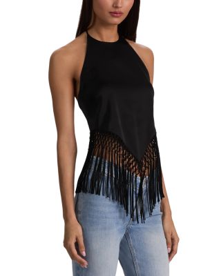 Greta Halter Tie Back Top