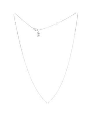  0.20CT 1895 Solitaire Necklace 18K White Gold with RBC Diamond D/VVS1, 16.5"