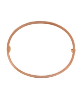  Small Love Bracelet 18K Rose Gold with Pave Diamonds