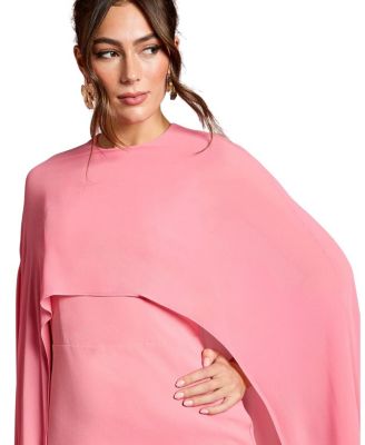 Cape Sleeve Maxi Dress