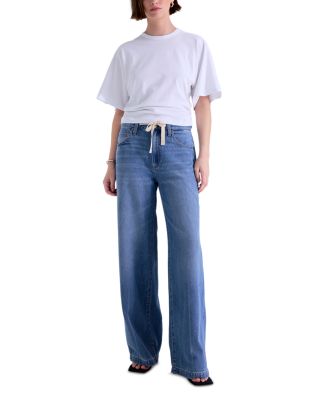 Jadyn Drawcord High Rise Relaxed Jeans in Expanse - thumbnail 2
